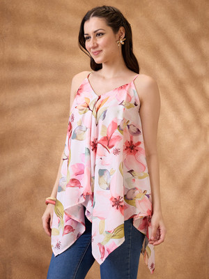 Globus Casual Floral Print Women Multicolor Top