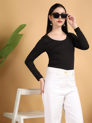 KOTTY Casual Solid Women Purple Top