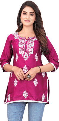 garmentgalery Formal Embroidered Women Pink Top
