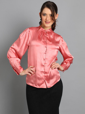 KOTTY Casual Solid Women Pink Top