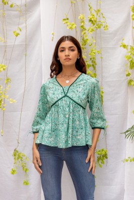 Kohsh Casual Printed Women Green Top