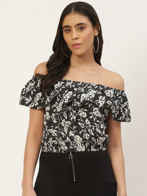 Rue Collection Casual Printed Women Multicolor Top