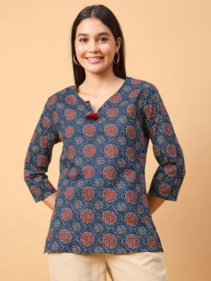Neesh Casual Printed Women Multicolor Top