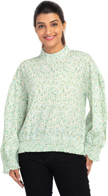 KILLER Casual Printed Women Green Top
