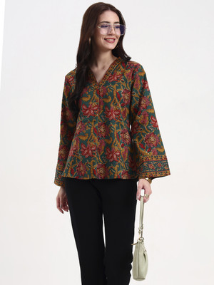 Yufta Casual Printed Women Multicolor Top