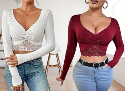 Heilig Casual Self Design Women Multicolor Top