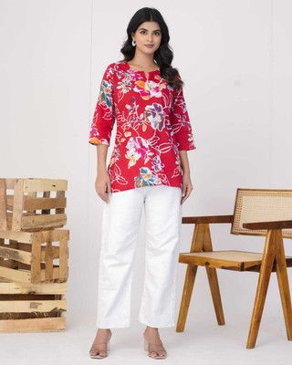 vidhi's creation Casual Printed Women Multicolor Top