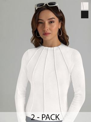 CORSICA Casual Solid Women Multicolor Top