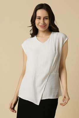 Allen Solly Formal Solid Women White Top