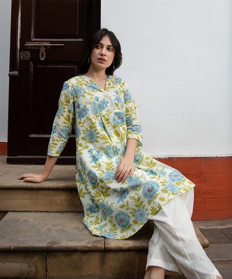 Janasya Casual Printed Women White Top