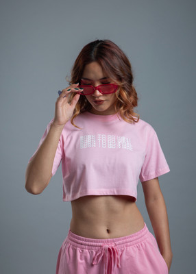 Muutos Casual Printed Women Pink Top