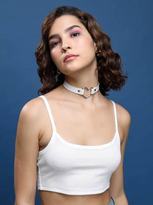 Tokyo Talkies Casual Solid Women Gold Top