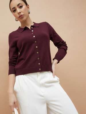 CODE by Lifestyle Casual Solid Women Red Top