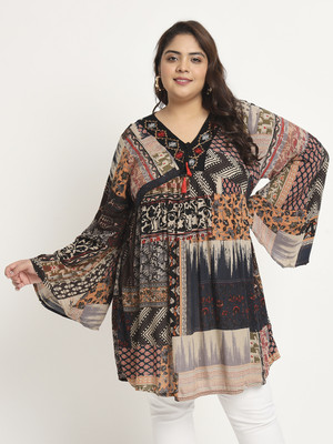 Veldress Casual Printed Women Multicolor Top