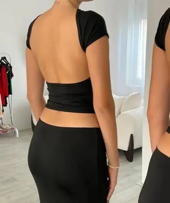 Mcgluwa Casual Solid Women Black Top