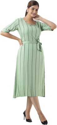 DMP FASHION Women Nighty(Light Green)