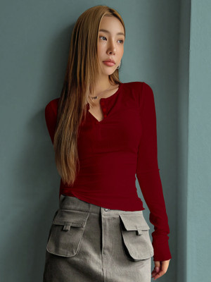 Kashonaa Casual Solid Women Maroon Top