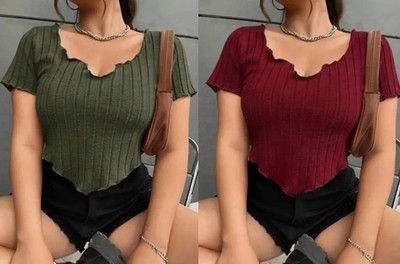Sovi fashion Casual Striped Women Multicolor Top