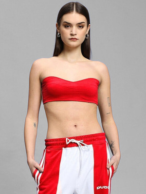 WEARDUDS Casual Solid Women Red Top