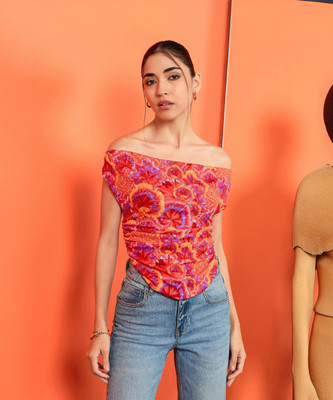Uptownie Lite Casual Printed Women Multicolor Top