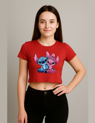 Vidhita fashion Casual Printed Women Red Top
