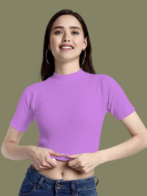 Dream Beauty Fashion Casual Solid Women Purple Top
