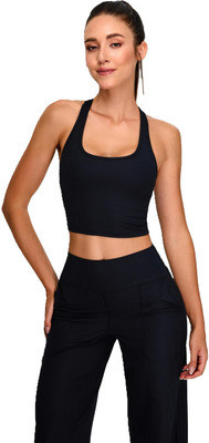 sherox Casual Solid Women Black Top