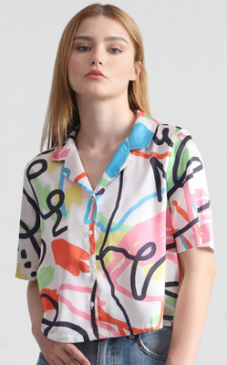 MOXTE Casual Printed Women Pink Top