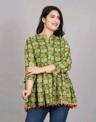 ahil Casual Printed Women Multicolor Top