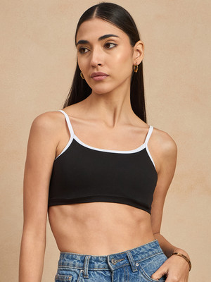 COLOR CAPITAL Casual Solid Women Black Top