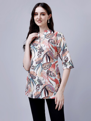 Bajarang Casual Printed Women Multicolor Top