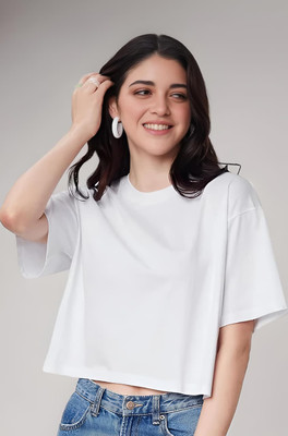FURRR Casual Self Design Women White Top