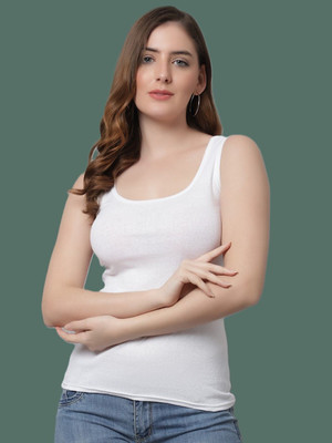 Jazzy Fashion Casual Solid Women White Top