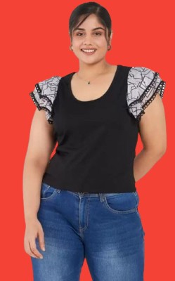 Pradeepigo Creation Casual Solid Women Black Top