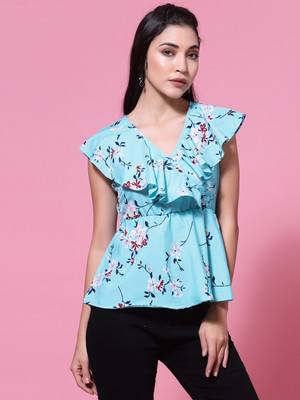 Oomph! Casual Printed Women Multicolor Top