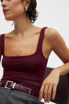 SIGHTBOMB Party Solid Women Maroon Top