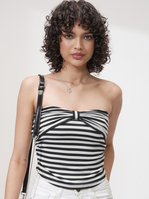 Tokyo Talkies Casual Striped Women Multicolor Top