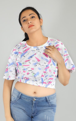 PERFECTPIVOT Casual Printed Women Blue Top