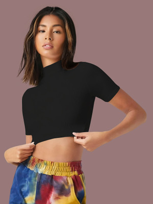 Dream Beauty Fashion Casual Solid Women Black Top