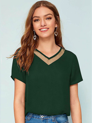 CORSICA Casual Solid Women Multicolor Top
