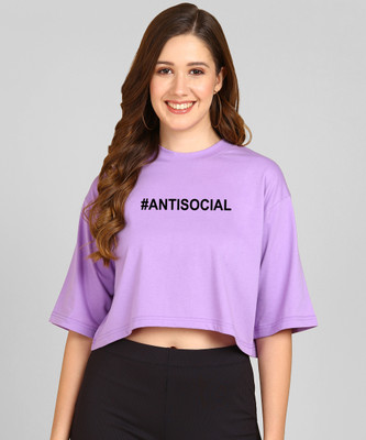 Adyavastram Casual Printed Women Purple Top