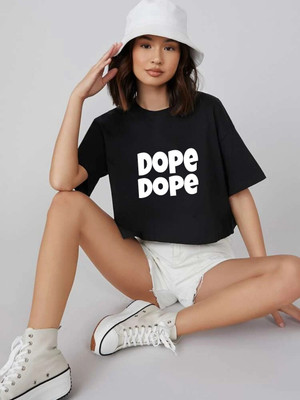 CULISH Casual Printed Women White, Black Top