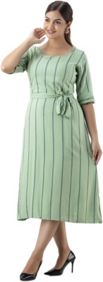 DMP FASHION Women Nighty(Light Green)