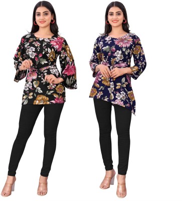 PINKYTEXTILE Party Printed Women Multicolor Top