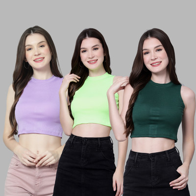 DIAZ Casual Solid Women Multicolor Top