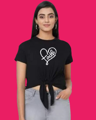 Geetanjali Casual Printed Women Black Top