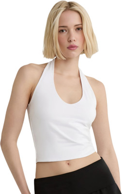 SIGHTBOMB Party Solid Women White Top