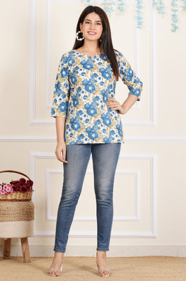 Shyam Creation Party Printed Women Multicolor Top