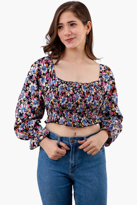 Fiorenza Party Printed Women Multicolor Top