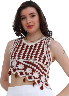Laxmi Empire Casual Solid Women Maroon, White Top